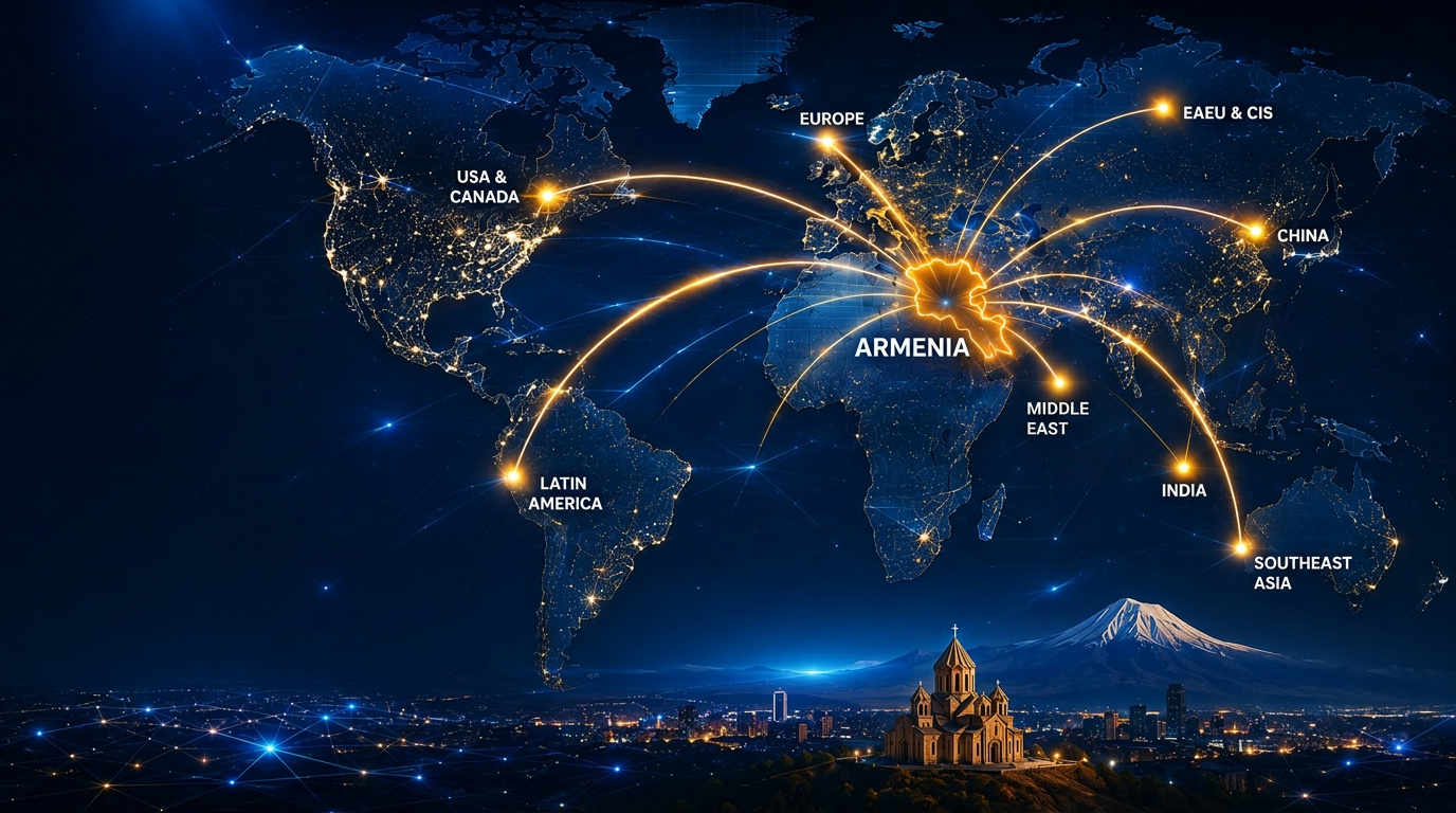 LEVDAR global business network with Armenia at the center